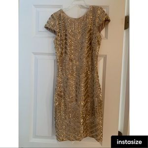Gold Cocktail Dress